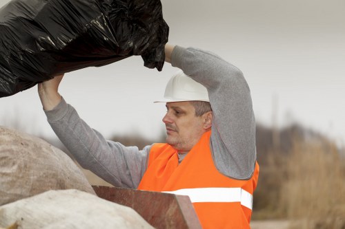 Man and van removing a full-load of garden waste